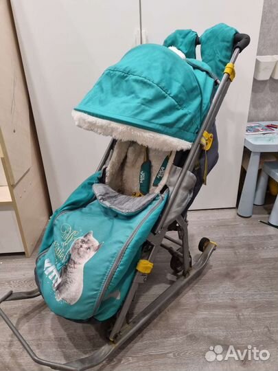 Санки коляска nika