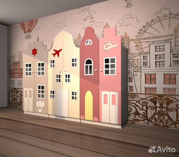 Детские шкафчики. Шкаф в раздевалку детского сада