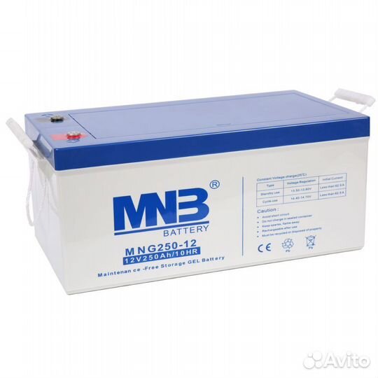 Аккумулятор ибп MNB GEL MNG250-12 12V 250Ah