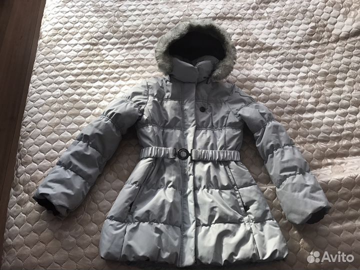 Куртка пальто зимнее Reima светлое серое 134