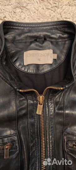 Мужская кожаная куртка Chevignon