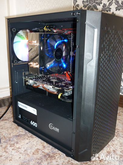 Игровой Компьютер Ryzen 3 4100/16gb/rx580/500gb