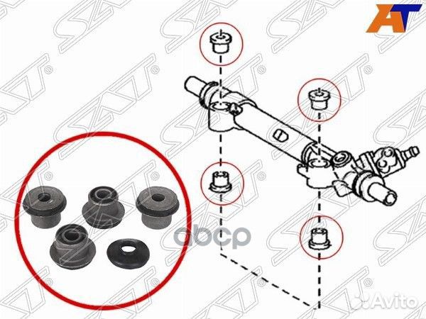 Сайлентблок рулевой рейки (комплект) toyota LAN