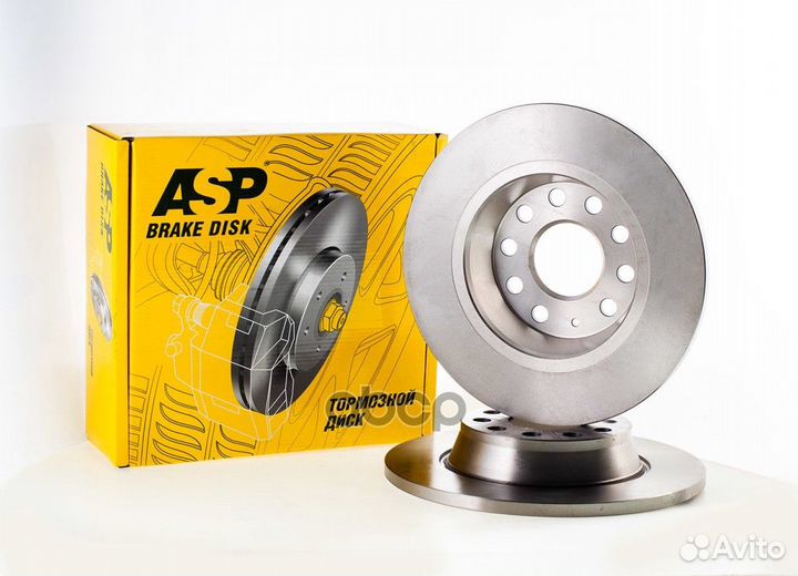 Диск тормозной зад 410209 ASP