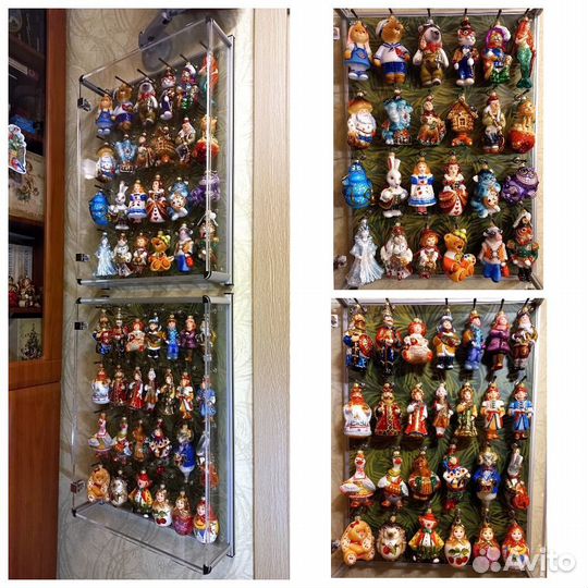Ёлочные игрушки витрина для коллекции