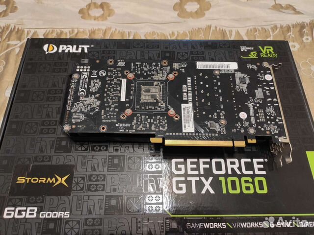 Видеокарта gtx 1060 6gb palit