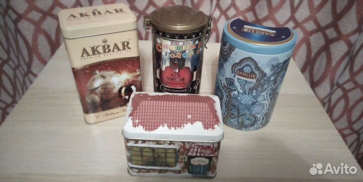 Банки жестяные от чая цена за всё