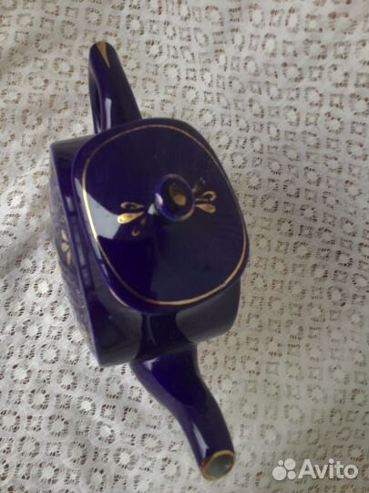 Заварочный чайник Гжель кобальт