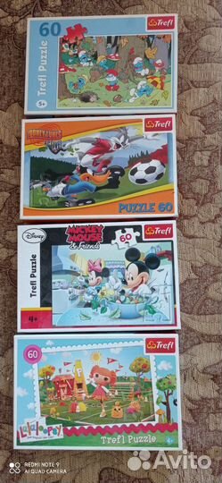 Пазлы на 60 и 30 деталей Trefl и Castorland
