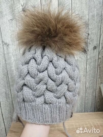 Шапка детская для девочки зимняя