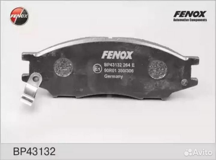 Fenox BP43132 Колодки тормозные дисковые перед пра