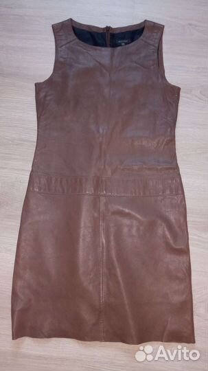 Платье кожаное натуральное