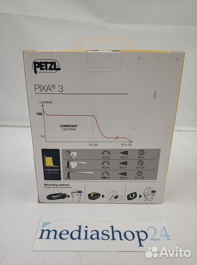 Новый налобный фонарь Petzl Pixa 3 в наличии