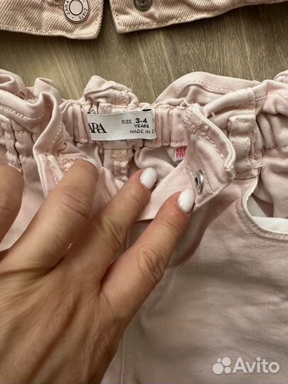 Джинсовая куртка zara для девочки