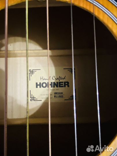 Акустическая гитара hohner HW220 N