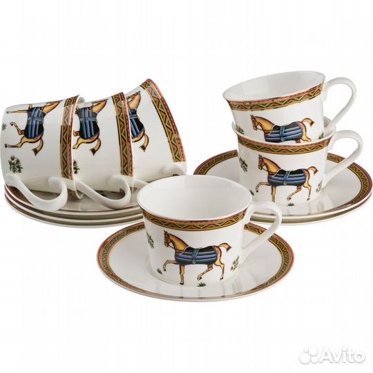 Чайный набор на 6 персон 12 пр. новый