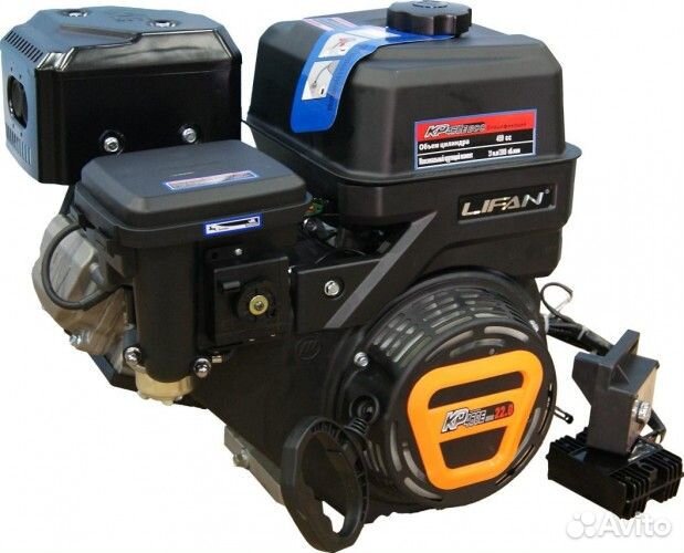 Бензиновый двигатель lifan KP460Е ECC 18А 22 л.с. (вал 25 мм, 18А, электростартер)