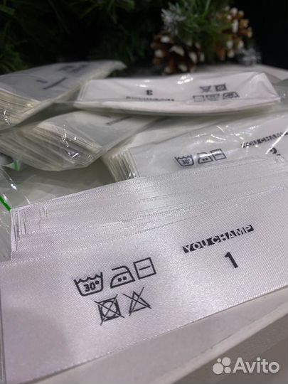 Печать бирок, составников, брендирование ленты