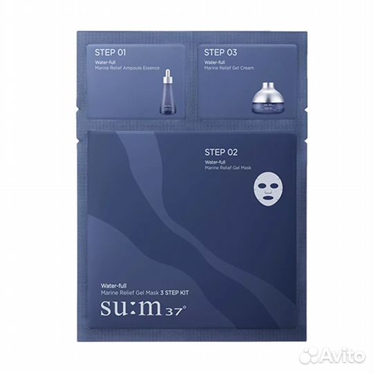 Тканевая маска Su:m37 water full Marine relief gel