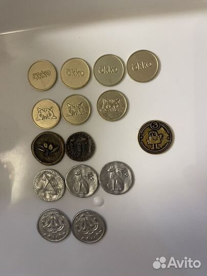 Монеты магазина Магнит и пятерочки