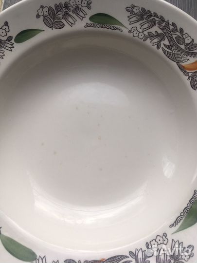 Тарелки зик конаково СССР птички