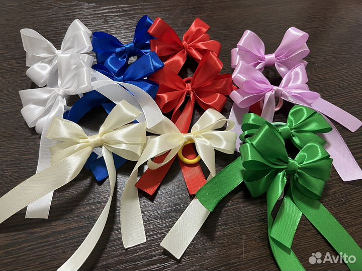 Бантики ручной работы на резинке