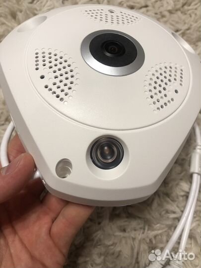 Камера Рыбий глаз 1mp ip WiFi 360 градусов звук