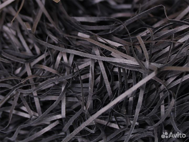 Наполнитель для подарков чёрный бумажный