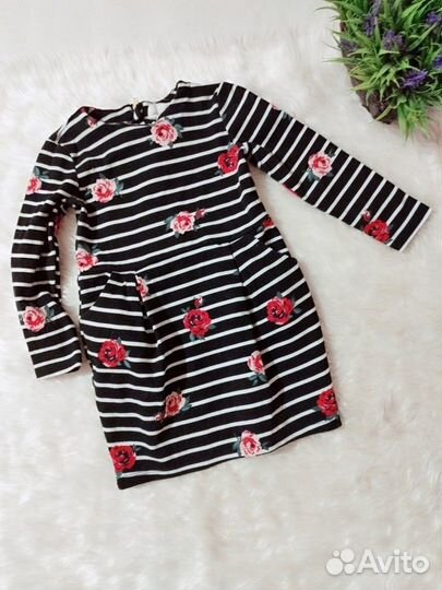 Фирменные платья с рукавом девочки 98-104 см