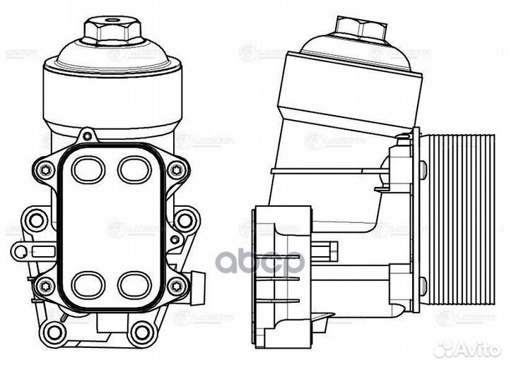 Кулер масл.в сборе (теплообменник) VW tiguan (0