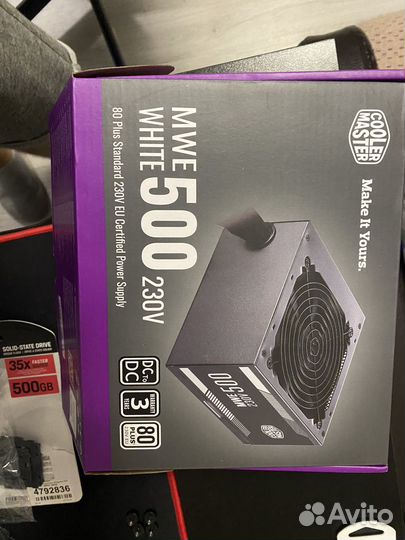 Блок питания 500w Cooler master
