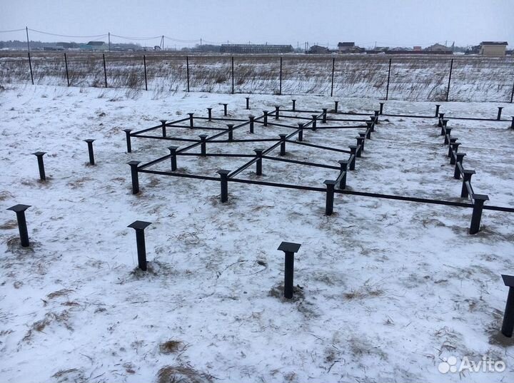 Винтовые сваи с монтажом