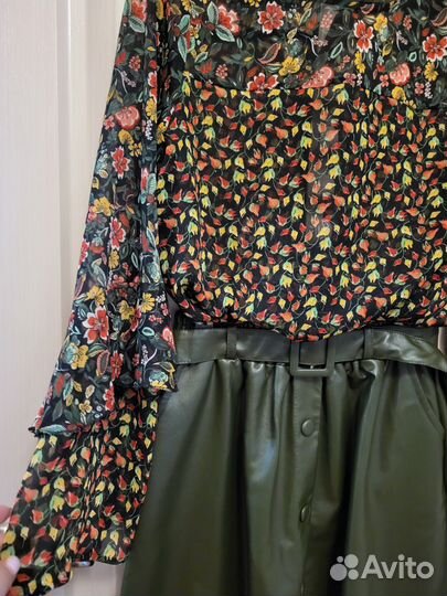 Комплект блузка и юбка лето-осень