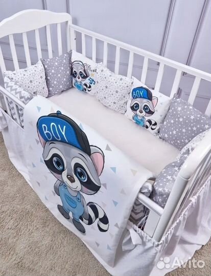 Комплект бортиков с одеялом(разные) новый