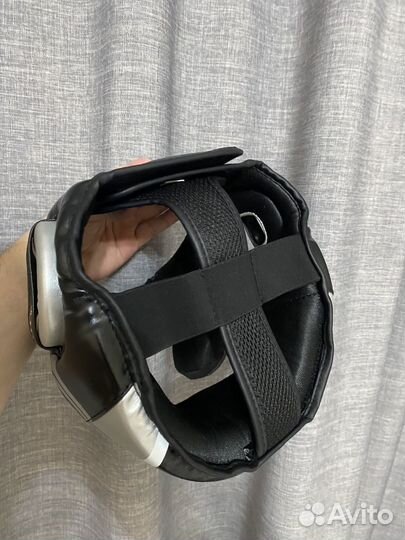 Шлем боксерский для единоборств черный