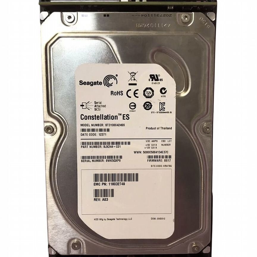 [005049306] Жесткий Диск Emc 1tb 7200 Sas 3,5" Hdd 005049306