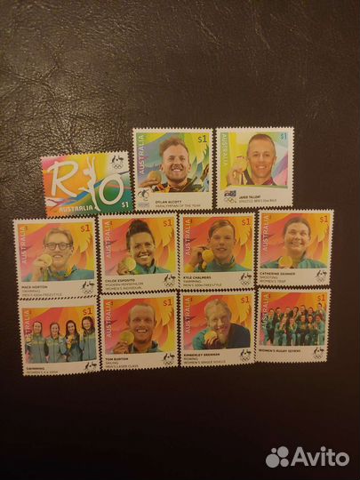 Почтовые марки, Австралия, Олимпиада