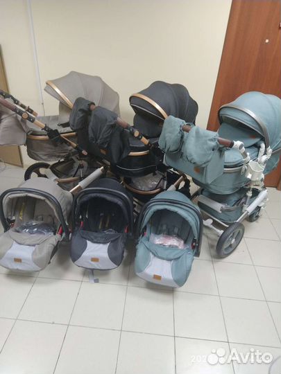 Коляска для новорожденных Luxmom 518(разные)