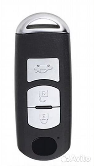 Чехол на ключ Mazda / Мазда 3 кнопки Black