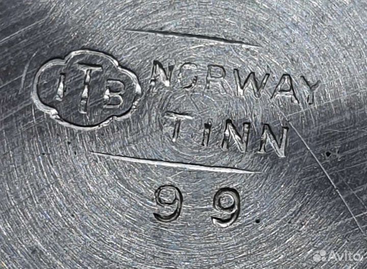 Подстаканник со стаканом, нач 60х гг Норвегия