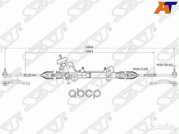 Рейка рулевая KIA RIO/hyundai solaris 11- LHD S