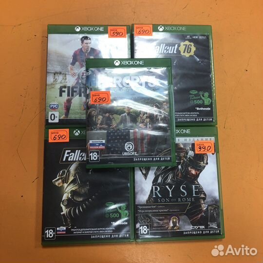 Игры на xbox one в ассортименте