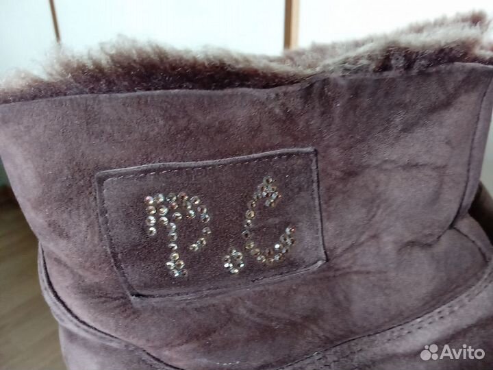 Полусапожки женские зимние, 38р, нат. мех и замша