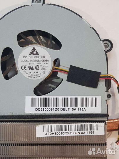 Охлаждение Toshiba C660