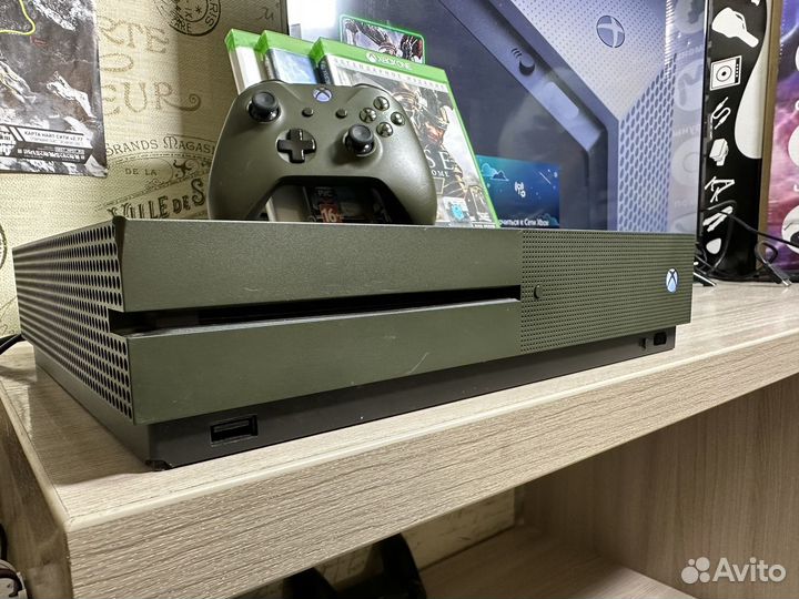 Xbox One S 1TB + куча игр, гарантия