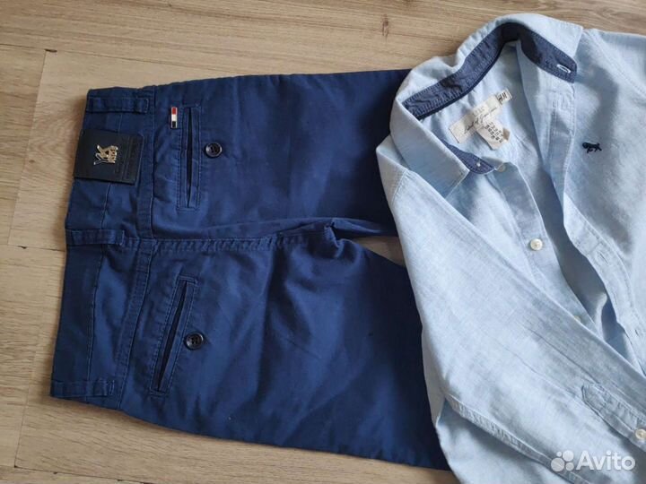Костюм рубашка hm и брюки 116р