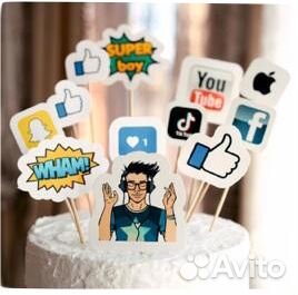 Печать на сахарной и вафельной бумаге. Топперы