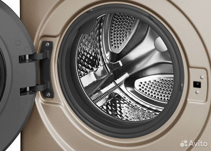 Стиральная машина weissgauff WM 59411 Direct Drive Inverter Steam Champagne