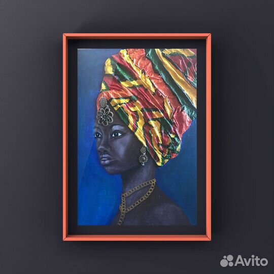 Картина 3d афро