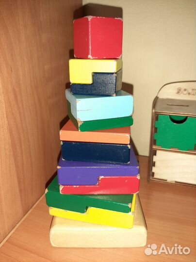 Развивающие деревянные игрушки пакетом. Для детей